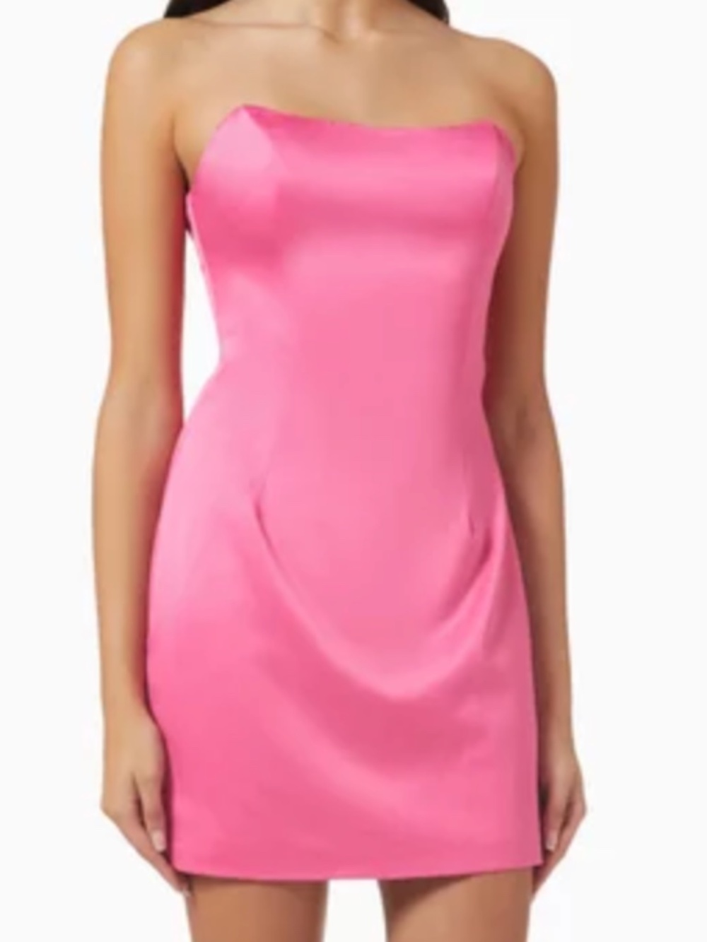 Elliatt 'Emani' Strapless Mini in Hot Pink